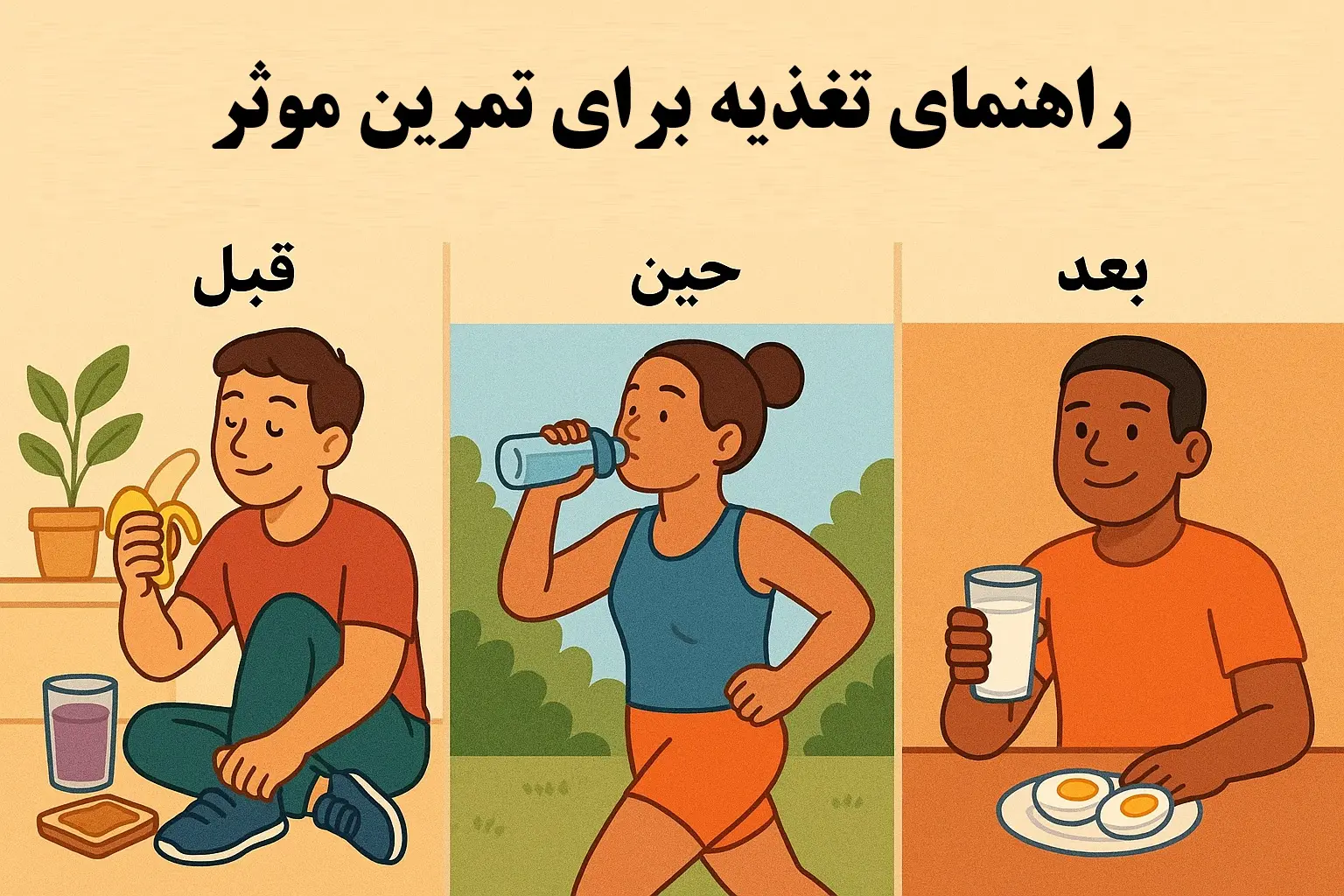تأثیر تغذیه مناسب بر عملکرد ورزشی
